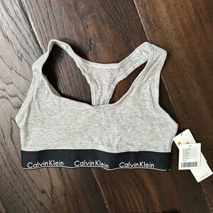 Calvin Klein Light Gray Sports Bra (Bottom Sold Separate)